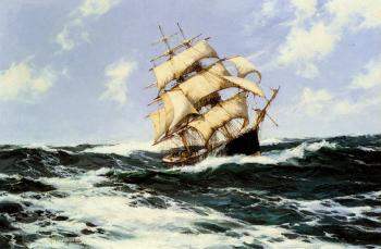 Montague Dawson : The Pacific Combers on the Open Seas